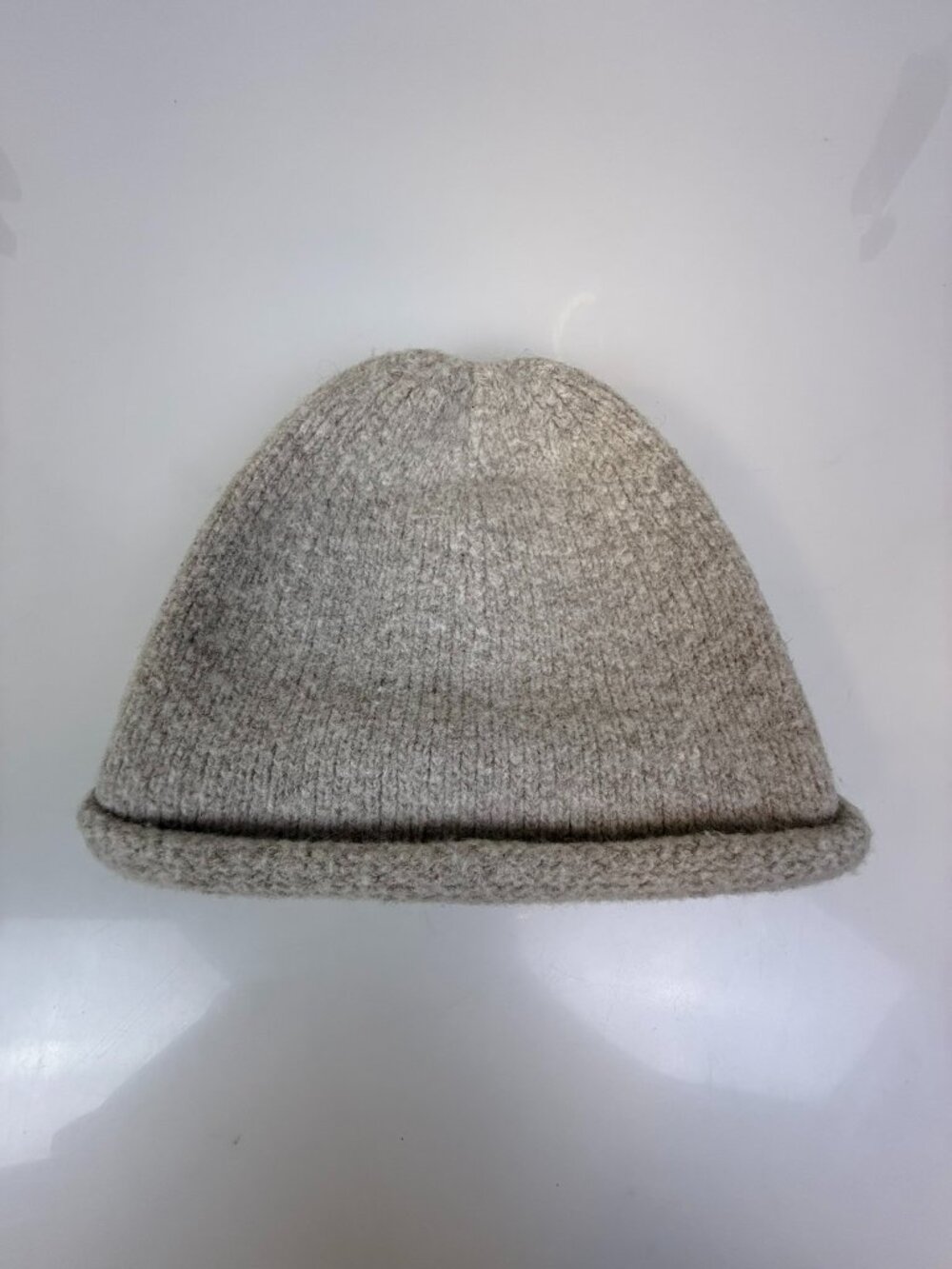 Lauren Manoogian Beige Knit Roll Hat J1-9